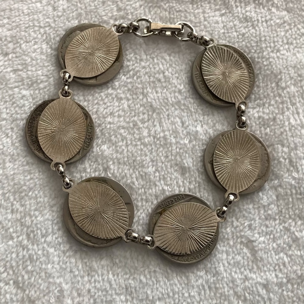 Vintage Buffalo Nickel bracelet 7.75” Length - Picture 2 of 5